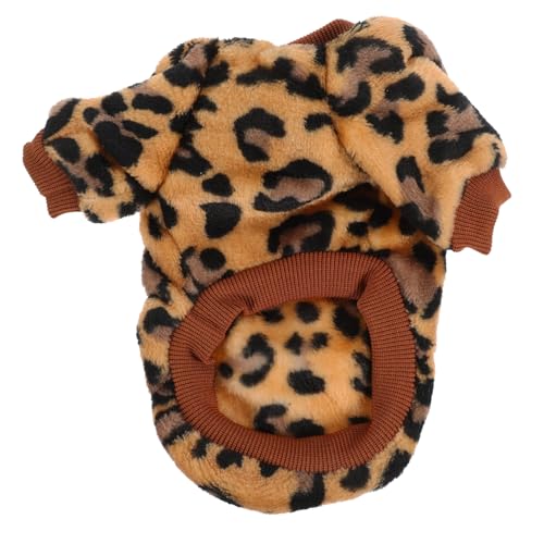 NUSITOU Kleidung für Hunde Hundehemden Welpenpullover Winter atmungsaktiver Haustierpullover hundewintermantel hundemantel dekorativer Hunde-Katzen-Pullover Haustierweste Korallenvlies von NUSITOU