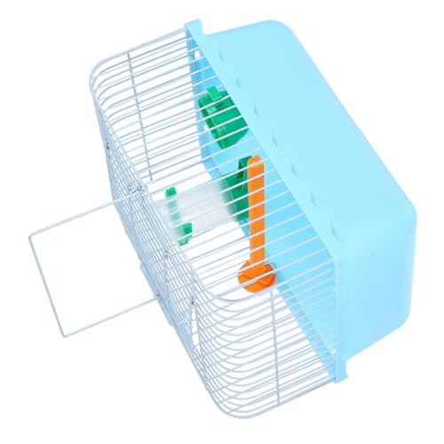 NUSITOU Tragbarer Vogelkäfig Haustierkäfig Vogelkäfig Für Den Innenbereich Käfig Für Nymphensittiche Reisekäfig Für Haustierprodukte Reiseträger Für Vögel Vogel Papageienkäfig Blue Eisen von NUSITOU