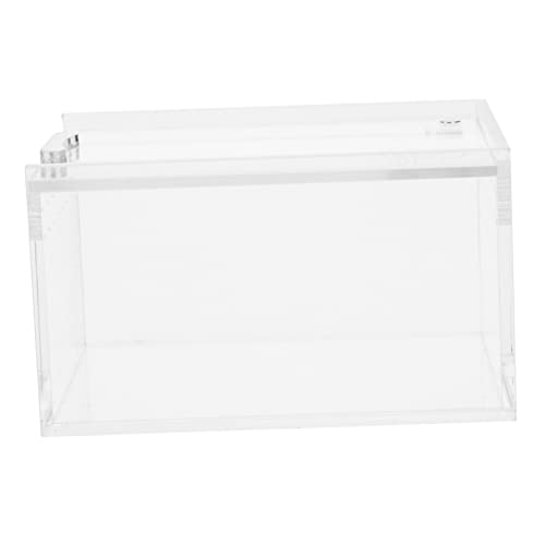 NUSITOU Transparente Reptilzuchtbox Acryl-Reptilien-Anti-Flucht-Terrarium von NUSITOU