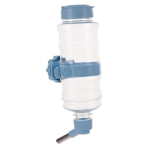 NUSITOU Wasserspender Für Kleine Haustiere Automatische Wasserflasche Für Kaninchen Und Hamster Tropffrei 350ml Blau von NUSITOU