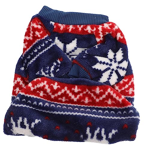 NUSITOU Weihnachts Haustier Pullover Weihnachts Hunde Kostüm Weihnachts Hunde Outfit Bezaubernde Haustier Kleidung Welpen Kleidung Party Hunde Kleidung Hunde Cosplay Kostüm Warme von NUSITOU