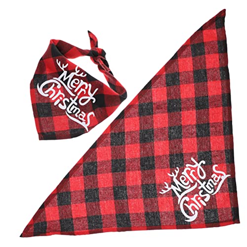 NUSITOU Elegantes Weihnachts-Stil Haustier Bandana Hund Schal Haustier Zubehör Dreieck Handtuch für Katzen von NUSITOU