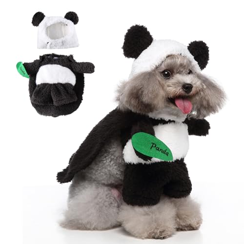 Haustier Halloween Kostüme, Halloween-Haustierkostüm, lustiges schreckliches kleines Haustierkostüm-Cosplay for Halloween(Panda,Large) von NUZBCPETR