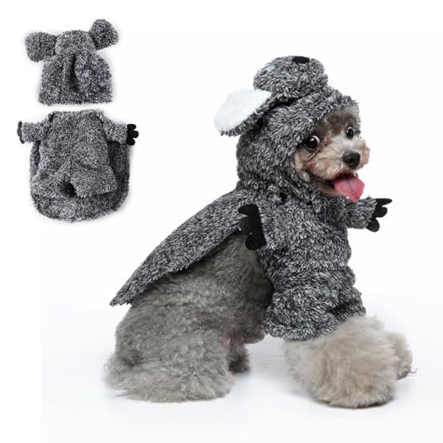 Haustier Halloween Kostüme, Halloween-Haustierkostüm, lustiges schreckliches kleines Haustierkostüm-Cosplay for Halloween(Raccoon,Medium) von NUZBCPETR