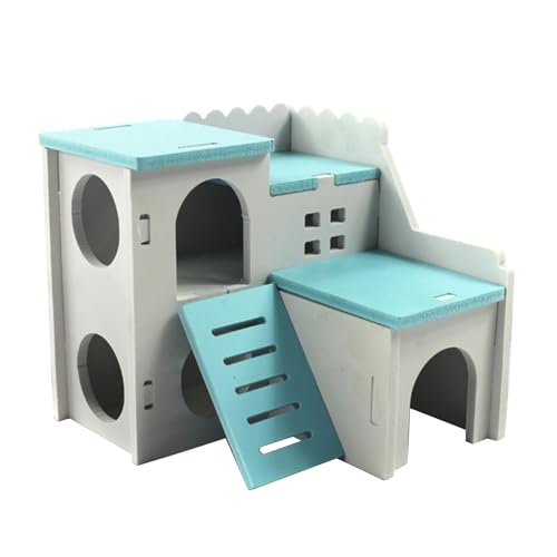NVOQILIN Kleintier-Schlafnest DuplexHouse Hamster Igel Rennmäuse Anti-Milbenhaus Betten für Haustierbedarf von NVOQILIN