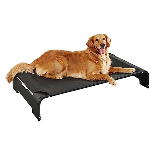 NYASAA Mesh Cool Elevated Dog Bed, Portable Raised Pet Bed, Washable Quick Dry All Seasons with Chew Resistant and Breathable Mesh for Pets (102 * 69 * 21cm) von NYASAA