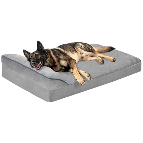 NYASAA Orthopädisches Hundebett, Hundehütte, Stützbett für Haustiere, waschbar mit Kissen und rutschfestem Boden, geeignet für Haustiere (50 x 40 cm) von NYASAA