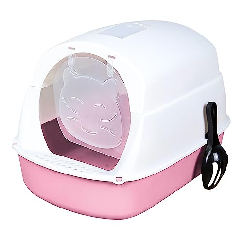 Komplett geschlossene Katzentoilette for Katzen mit Kapuze, Katzentoilette, Kätzchentöpfchen, Rosa(Pink) von NYCBZ