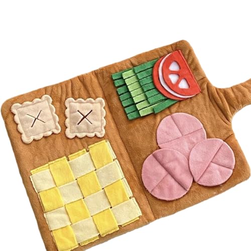 NYCEMAKEUP Hunde-Puzzle-Spielzeug für Leckerlis, Plüsch, Schnüffelspielzeug, Zahnen, Geschenk für Langeweile, beißbar, Quietschspielzeug für aggressives Kauen, niedliches Haustierspielzeug von NYCEMAKEUP