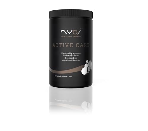 NYOS® Active CARB - Hochwertige Aktivkohle für Aquarien, Phosphat- und Schwermetallarm, 1000 ml von NYOS