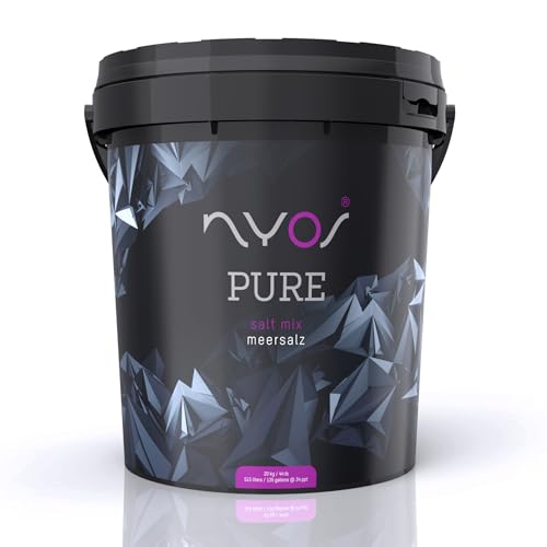 NYOS Pure Meersalz 20kg | ICP getestetes für Meerwasseraquarien | Verbessert Farbe & Wachstum von Korallen | Schnell löslich von NYOS