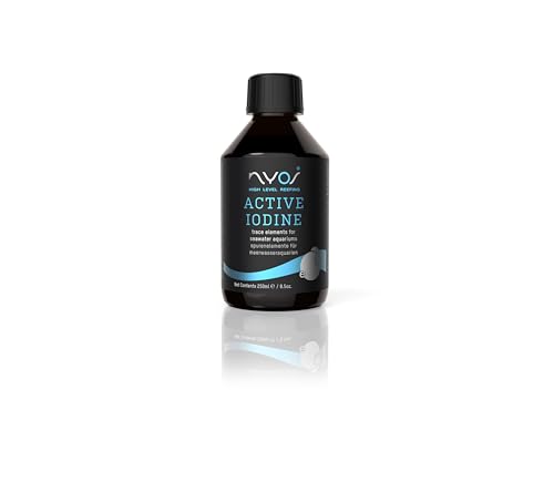 NYOS® Active Iodine - Intensive Blaufärbung von Korallen, Meerwasseraquarium, Fördert Häutung, Spurenelementemix, 250ml von NYOS