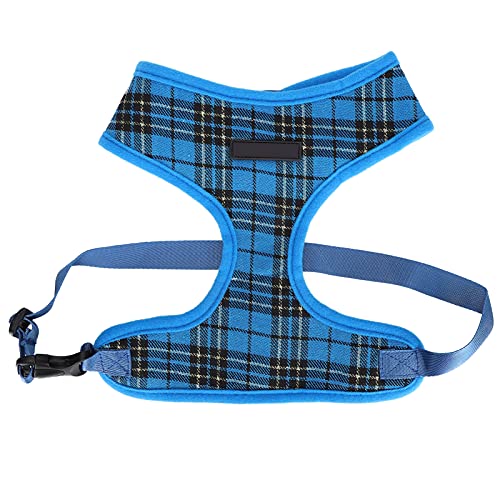 Haustier Hunde Geschirr Atmungsaktive Vest Style Welpen Leine Weiche Netz Weste für kleine mittelgroße Hunde Outdoor-Abenteuer (L) von NYSUZHOUJI