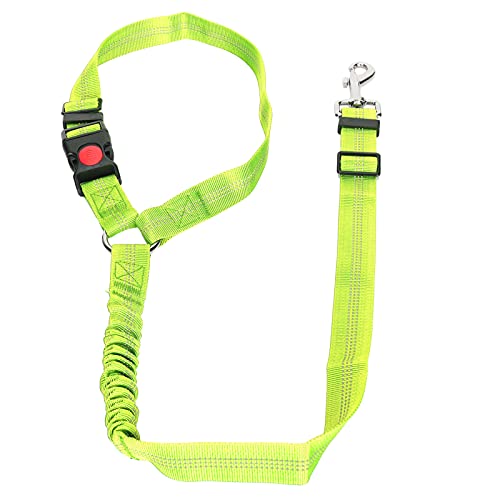 Haustier Verstellbarer Kopfstützen -Sicherheitsgurt -Sicherheitsriemen Nylon Reflektierend für das Fahren im Freien im Freien (Fluorescent Green) von NYSUZHOUJI