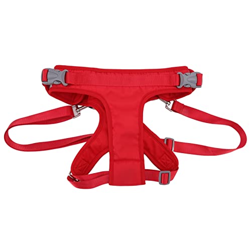 Hunde Liftgurt Verstellbare sichere Wiederherstellungshilfe Welpe Frontbein Stütze Sling Red Fleece Futter (L) von NYSUZHOUJI