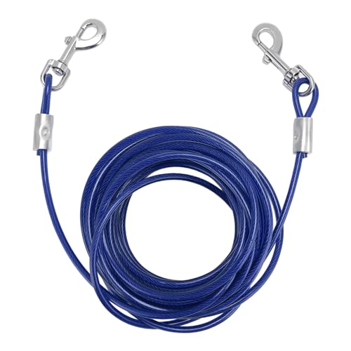 Hundebindung Kabelstahl Draht Außenhunde Leine Camping Hundeteil Kabel (6mmx5m / 0.24inx16.4ft) von NYSUZHOUJI