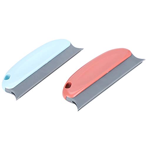 NYSUZHOUJI Haustierhaarentfernung Pinsel effektiv ergonomische Wäsche Katzen Hunde Universal Blue Red 2pcs Multifunktion von NYSUZHOUJI