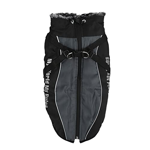 NYSUZHOUJI Hunde Baumwolljacke Klassiker niedlicher Plüschkragen verdickte reflektierende Haustier warme Mäntel für und Winter (3XL) von NYSUZHOUJI