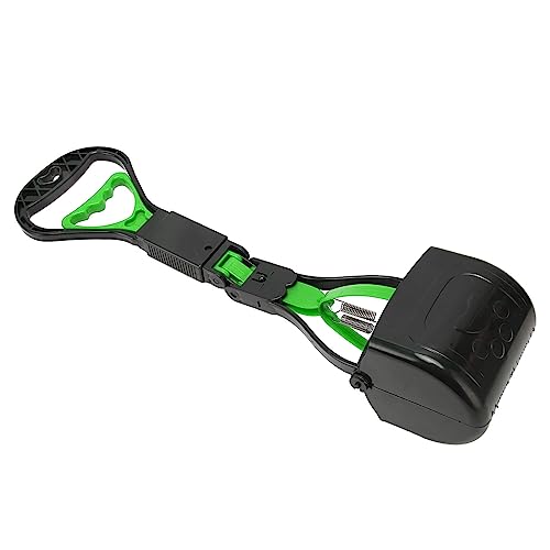 NYSUZHOUJI Pet Pooper Scooper hohe Stärke robuster Klappgriff Langer Griff tragbarer Hundekot Scooper leicht zu waschen für den Outdoor (Grün) von NYSUZHOUJI