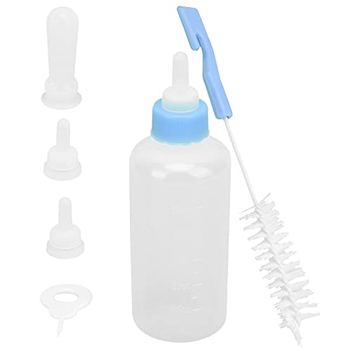 NYSUZHOUJI Puppies Füttern Flasche Set Sichere Mess Kontrolle Sanfte Haustier Pflege Kit (Blue) von NYSUZHOUJI