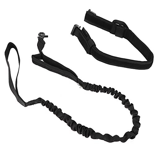 Verstellbares weiches Nylon Hundekragen Leinen -Set gepolstert Pet Collar Bequeme Passform robuster Außenschwarz (XL) von NYSUZHOUJI