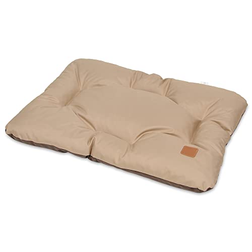 NYVI Hundekissen NYVIPet Morti 73x53 cm Cappuccino - Schmutz- und Fleckenabweisend - Hundebett Hundematte Für Mittlere & Große Hunde - Höchster Liegekomfort, Oeko-TEX von NYVI