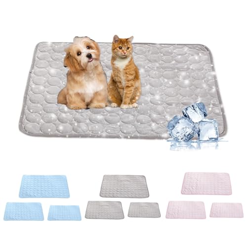 NZDFH Kühlmatte Hund Kühlmatte Katze Kühlmatte für Kaninchen 52x63cm, Cool Feeling cats Atmungsaktive Kühle Kleine Matte Frühling und Sommer Hundebett Kennel pet cats mats Kühlmatte Hund Klein von NZDFH