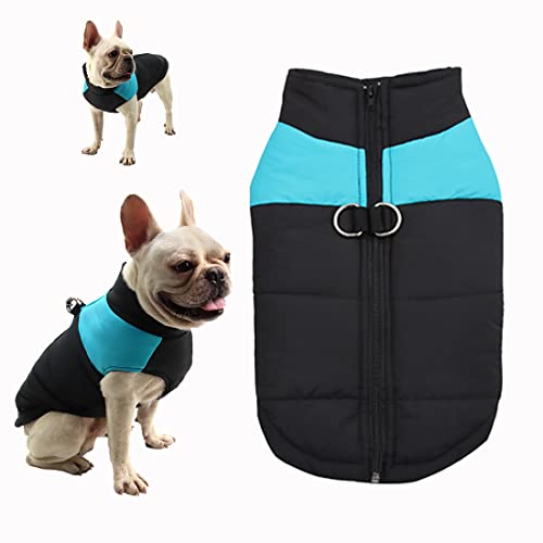 Hundemantel Hundejacke Wasser-Wind-dicht Warme für Kleine Mittlere Große Hunde Kleidung Winterjacke Baumwolle Welpen(Blau, 5XL) von Naglreia