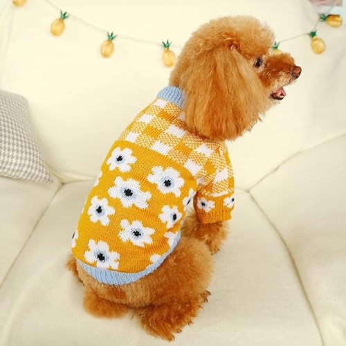 Namzi Hundebekleidung für Haustiere, weich, dick, warm, Winter-Welpenpullover für Hunde (A28, S) von Namzi