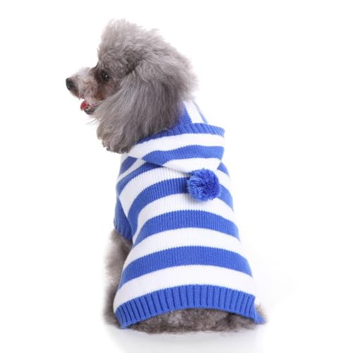 Namzi Hundebekleidung für Haustiere, weich, dick, warm, Winter-Welpenpullover für Hunde (A62, L) von Namzi