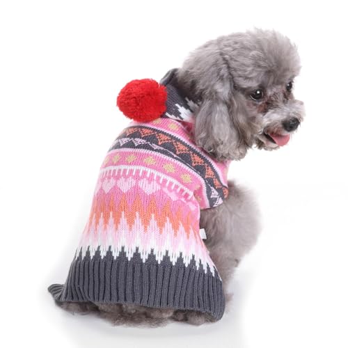 Namzi Hundebekleidung für Hunde, weich, dick, warm, Winter-Welpenpullover für Hunde (A63, 2XL) von Namzi