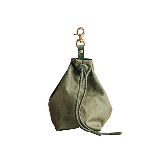 Namzi Tragbare Leckerli-Tasche für das Training, Leckerlibeutel für Hundeleine, Snack-Tasche, Lebensmittel-Leckerli-Aufbewahrungshalter mit Clip, Grün von Namzi