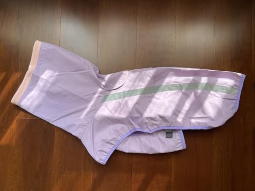 Namzi Wasserdichter Hunde-Regenmantel, verstellbar, reflektierend, leicht, Haustier-Regenkleidung (3XL, Violett) von Namzi