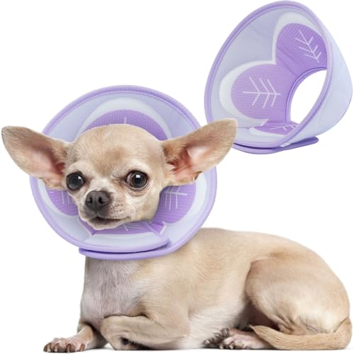 Breathable Cat Cone Collar Soft, Cat Recovery Collar Cone for Cats After Opery, Cat Cones to Stop Leicking, Adjustable E Collar Cat Cones Anti-Scratching Kitten Cone Cat Collar Not Block Vision von Nanaki