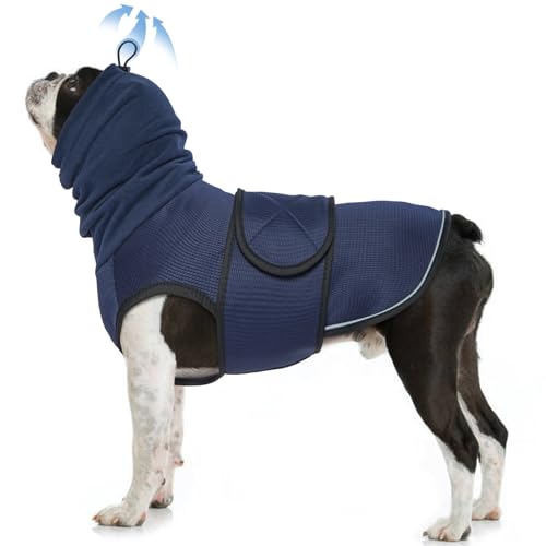 Nanaki Hunde-Angstweste, beruhigender Kapuzenpullover, verstellbares Hemd für Hunde, Angstlinderung, Hundejacke, beruhigende Weste, Feuerwerk, Gewitter, Reisen, Trennung, Tierarztbesuch von Nanaki