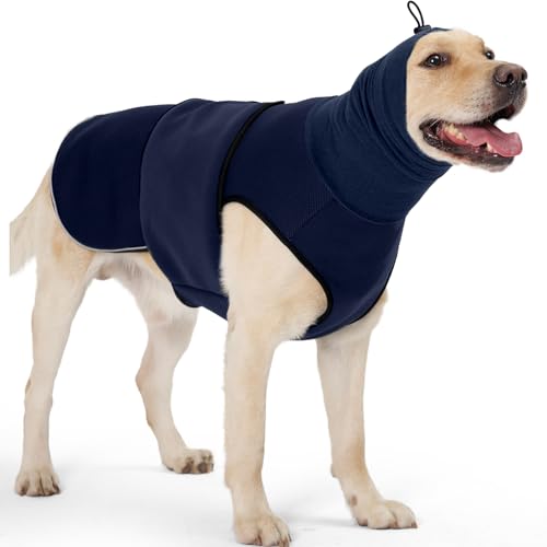 Nanaki Hunde-Angstweste, gewichtete Hundeweste, beruhigender Kapuzenpullover, verstellbares Shirt für Hunde, Angstlinderung, Hundejacke, beruhigende Weste, Feuerwerk, Gewitter, Reisen, Trennung, von Nanaki