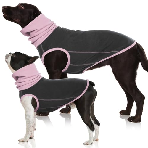 Nanaki Hunde-Rollkragen-Sweatshirt, Fleece-Weste, Pullover, elastische Hunde-Fleecejacke, Weihnachts-Outfit, Hunde-Pyjama, Kontrastfarbe, warmer Hundepullover, Winter-Hunde-T-Shirt für kleine, von Nanaki