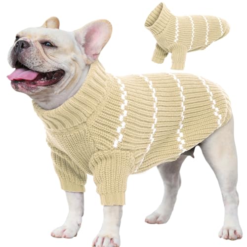 Nanaki Kleiner Hundepullover, XXS Xs Welpenpullover für extra kleine Hunde Katzen, Mädchen Junge Hund Rollkragenpullover, einfach anzuziehender Pullover Hundepullover, Herbst Hund Winterpullover, von Nanaki