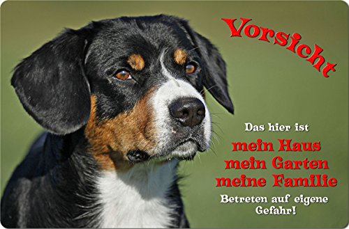 Nanyuk +++ Appenzeller Sennenhund - Metall Warnschild Schild Hundeschild Sign - AZS 01 T1 von Nanyuk