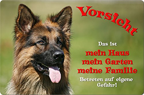 Nanyuk +++ Deutscher SCHÄFERHUND - Metall Warnschild Schild Hundeschild Sign - DSH 30 T1 von Nanyuk