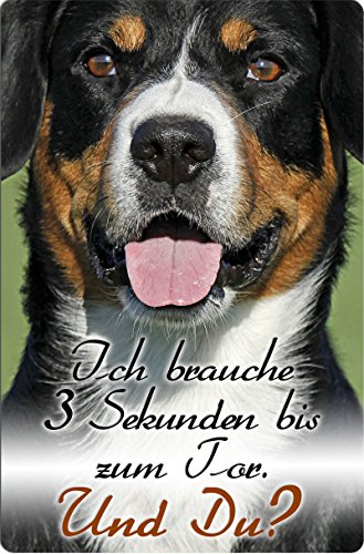 Nanyuk +++ Entlebucher Sennenhund - Metall Warnschild Schild Hundeschild Sign - ELS 05 T14 von Nanyuk