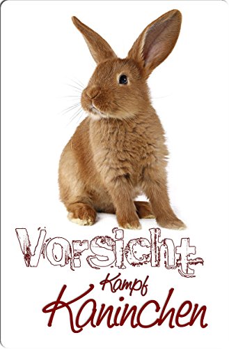 Nanyuk +++ Kaninchen Hase Zwergkaninchen - Metall Warnschild Schild TÜRSCHILD Sign - KAN 08 von Nanyuk