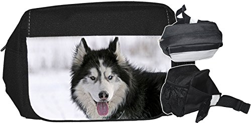 Nanyuk +++ SIBIRIEN Siberian Husky Schlittenhund - GÜRTELTASCHE Bauchtasche Futterbeutel HÜFTTASCHE Tasche - SBH 12 von Nanyuk