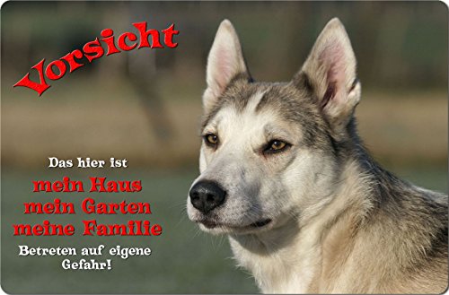 Nanyuk +++ Westsibirischer Laika - Metall Warnschild Schild Hundeschild Sign - WLK 03 T1 von Nanyuk