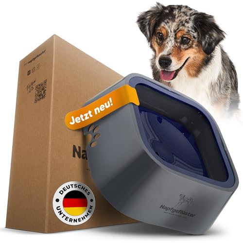 Napfgeflüster® - Bella - Wassernapf für Hunde - Füllmenge 1L - Kein Verschütten Auslaufsicher Hundenapf Reise Trinknapf Wasserspender für Katzen Haustiere von Napfgeflüster