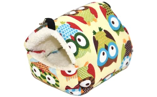 Hamster-Schlafhöhle aus Plüsch und Baumwolle, gemütliches Fleece-Haus, Warmer Zwerghamsterkäfig mit weicher Matte, Höhlenbett für Kleintiere für Chinchi Hamster-Schlafhöhle aus Plüsch und Baumwolle, gemütliches Fleece-Haus, Warmer Zwerghamsterkäfig mit weicher Matte, Höhlenbett für Kleintiere für Chinchi von Naqqios