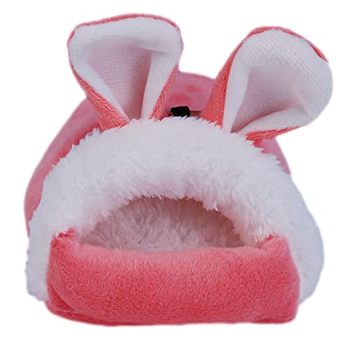 Hamster-Schlafhöhle aus Plüsch und Baumwolle, gemütliches Fleece-Haus, Warmer Zwerghamsterkäfig mit weicher Matte, Höhlenbett für Kleintiere für Chinchil Hamster-Schlafhöhle aus Plüsch und Baumwolle, gemütliches Fleece-Haus, Warmer Zwerghamsterkäfig mit weicher Matte, Höhlenbett für Kleintiere für Chinchil von Naqqios