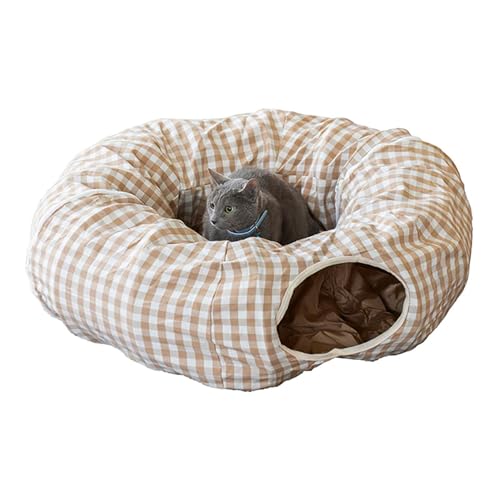 Katzennest Tunnel – Katzennest Tunnel | Spielhöhle faltbar für Katzen mit 2 Eingängen, faltbarer Katzentunnel aus Baumwolle, Tunnelbett für Katzen im Innenbereich Katzennest Tunnel – Katzennest Tunnel | Spielhöhle faltbar für Katzen mit 2 Eingängen, faltbarer Katzentunnel aus Baumwolle, Tunnelbett für Katzen im Innenbereich von Naqqios