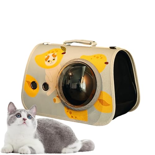 Kleine Hundeträger Schlinge - Haustier -Fahrtasche, Bubble Cat Carrier Beutel | Multifunktionaler Tierbeutel, Transparent Atmungsaktive Haustierträgerin, Bequemer Katzenhundbeutel, Haustierträger von Naqqios