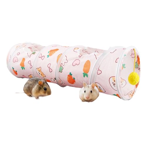 Tunnel für Kleintiere – Schlafrohr, faltbarer Kaninchentunnel | Tragbares Kaninchenspielzeug mit Spielball, faltbarer Tunnel für Kätzchen für Hamster von Schweinen. Tunnel für Kleintiere – Schlafrohr, faltbarer Kaninchentunnel | Tragbares Kaninchenspielzeug mit Spielball, faltbarer Tunnel für Kätzchen für Hamster von Schweinen. von Naqqios